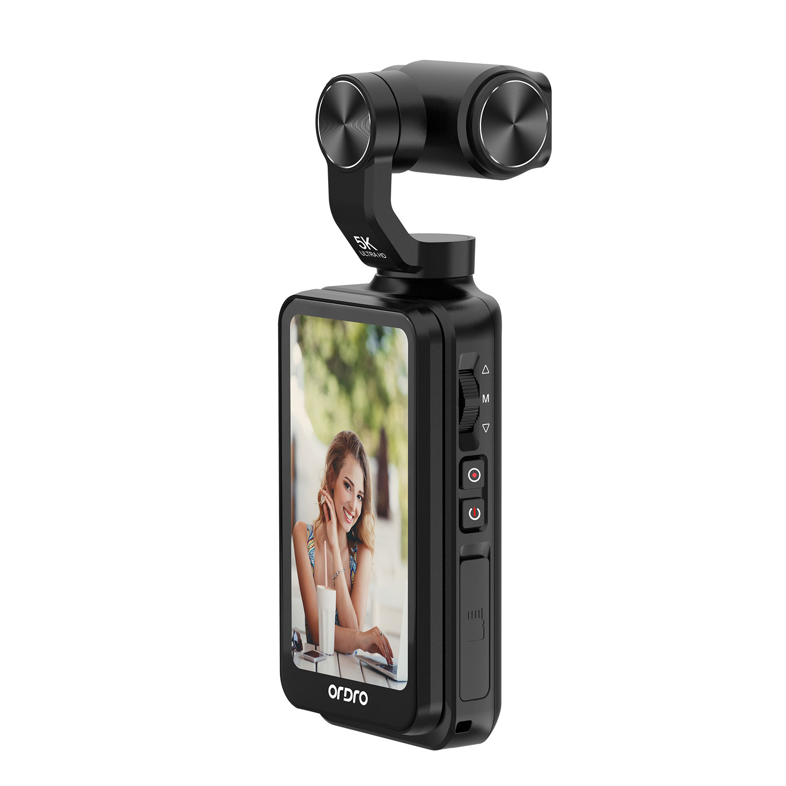 欧达M5口袋相机5K三轴防抖手持云台旋转屏幕vlog拍摄旅行摄像机便携式小巧相机