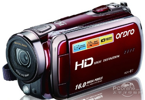 欧达HDV-Z7 国内首款行车记录数码摄像机
